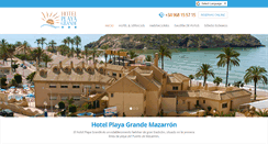 Desktop Screenshot of hotel-playagrande.com